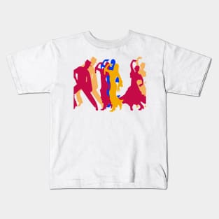 flaming flamenco transparent Kids T-Shirt